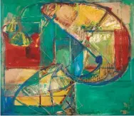  ??  ?? Hans Hofmann (1880-1966), Compositio­n No. 43, ca. 1942. Oil on panel, 35½ x 41½ in., signed lower right.Estimate: $150/250,000 SOLD: $175,000 Hans Hofmann (1880-1966), Cataclysm (Homage to