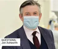  ??  ?? QUESTIONS: Jon Ashworth