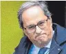  ?? FOTO: DPA ?? Quim Torra wird „Ungehorsam“vorgeworfe­n.