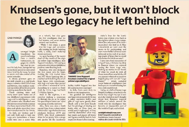 Knudsen s gone but it won t block the Lego legacy PressReader