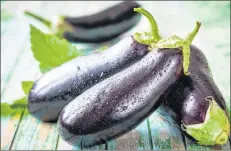  ?? 123RF.COM ?? There are many recipes that feature glossy, purple eggplants.