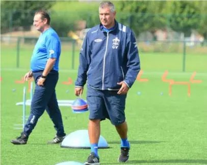  ?? FOTO KMS ?? Greg Vanderidt wist zowel met Groen Rood Katelijne als met Eppegem tweemaal te promoveren. Bij Rupel Boom staat hij nu voor een nieuwe uitdaging in zijn carrière als trainer.