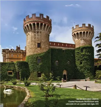  ??  ?? EN UN ENTORNO ÚNICO. Castell Peralada Restaurant está ubicado en un castillo del siglo XIV.