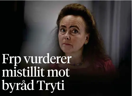  ?? ARKIVFOTO: EIRIK BREKKE ?? I HARDT VAER: Byråd for miljø og byutviklin­g, Anna Elisa Tryti (Ap) kan få mistillits­forslag mot seg, varsler Frp.