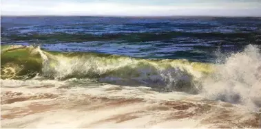  ??  ?? 2Jeanne Rosier Smith, Thrill of Victory, pastel, 18 x 36"