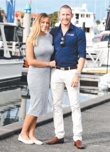  ??  ?? Ensign internatio­nal broker Jay Lancaster and girlfriend Courtney Morgan are living the dream.