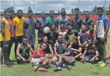  ?? Photo: Nacanieli Tuilevuka ?? Faith Generation Brothers rugby team after training at Subrail Park, Labasa on November 22, 2018.