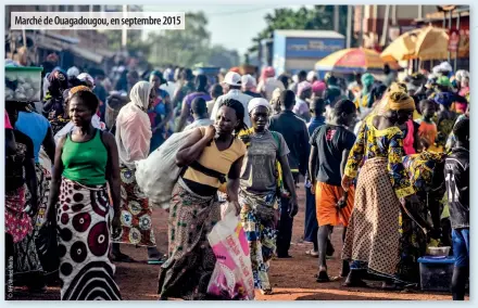  ??  ?? Marché de Ouagadougo­u, en septembre 2015