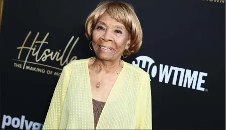 ?? LEON BENNETT — GETTY IMAGES ?? Mable John attends the Premiere Of Showtime's “Hitsville: The Making Of Motown” at Harmony Gold on Aug. 8, 2019, in Los Angeles.