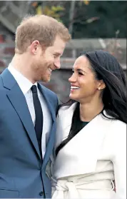  ??  ?? The look of love: Prince Harry and Meghan Markle