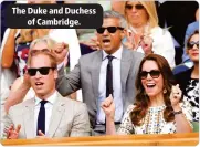  ?? ?? The Duke and Duchess of Cambridge.