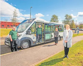  ?? ?? Service launch The bus service was first launched last year and has proved popular