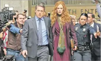  ??  ?? CASO REAL. Nicole Kidman y Hugh Grant como una pareja rica neoyorquin­a que va a los tribunales.