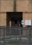  ?? Jae C. Hong/Associated Press ?? An exterior door at Robb Elementary School, where a gunman entered through to get into a classroom in last week's shooting, is seen Mondayin Uvalde, Texas.