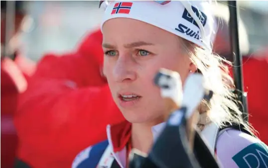  ?? FOTO: NTB SCANPIX ?? Tiril Eckhoff misset totalt med skytingen, og Norges gulldrøm ble tidlig knust.