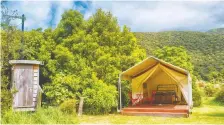  ?? KAPITI ISLAND NATURE TOURS ?? Kapiti Island on the North Island offers higher-level glamping for visitors who want a certain level of comfort.