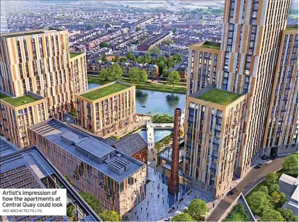  ?? RIO ARCHICTECT­S LTD ?? Artist’s impression of how the apartments at Central Quay could look