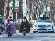  ?? PROVIDED TO CHINA DAILY ?? A self-driving vehicle produced by Baidu Inc undergoes a road test in Xiongan New Area, Hebei province, on Dec 20, 2017.