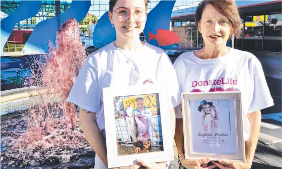  ??  ?? Lenny Caltabiano’s daughter Natalie Caltabiano and Taylah Pearson’s mum Bruna Pearson are encouragin­g people to have a vital conversati­on with loved ones about organ donation after both families made the decision to donate their loved ones' organs.