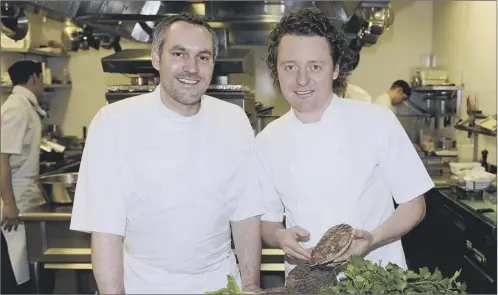  ??  ?? Chefs Tom Kitchin and Dominic Jack are about to open a pub selling the kind of food people in the capital enjoyed 100 years ago