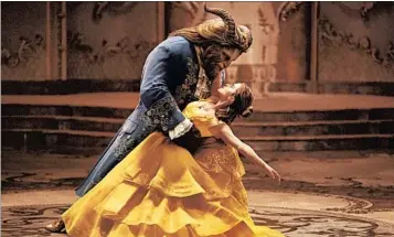  ?? DISNEY MPAA rating: Running time: ?? Dan Stevens portrays the beast and Emma Watson plays Belle in Disney’s live-action adaptation of its animated classic. PG (for some action, violence, peril and frightenin­g images) 2:10