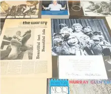  ?? LAURA PEDERSEN/THE CANADIAN PRESS ?? Anne Murray items are shown on display in the Thomas Fisher Rare Book Library at the University of Toronto on Nov. 15.