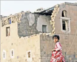  ??  ?? More of this to come? The Senate bill to end US aid to the Saudi war effort in Yemen, where this girl’s house was destroyed, won’t likely end the conflict.