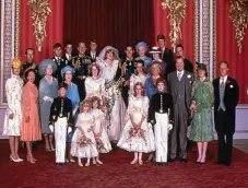  ?? PHOTO: AP ?? Prince Charles and Diana with other members of the royal family on their wedding day.