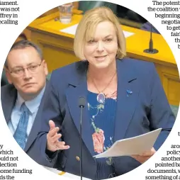  ?? Photo / Mark Mitchell ?? National leader Judith Collins Collins has tapped an interestin­g vein of how Labour operates.