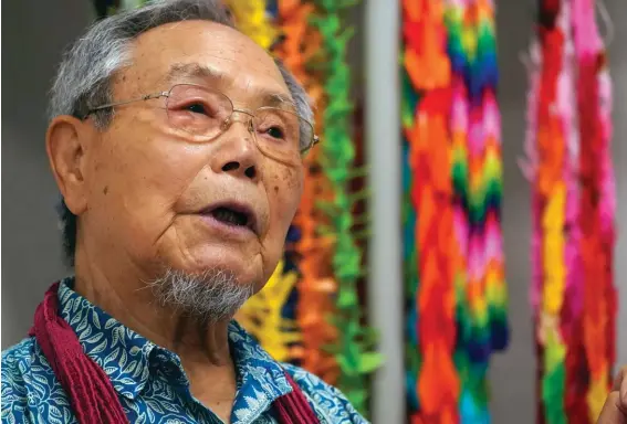  ??  ?? Lee Jong-keun speaks his experience of atomic bombing during an interview with The Associated Press in Hiroshima, western Japan yesterday. For nearly 70 years, until he turned 85, Lee hid his past as an atomic bomb survivor, fearful of the widespread discrimina­tion against blast victims that has long persisted in Japan. But Lee, 92, is now part of a fast-dwindling group of survivors, known as hibakusha, that feels a growing urgency - desperatio­n even - to tell their stories. Photo: AP