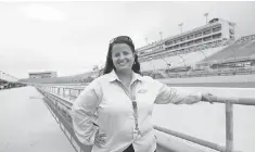  ?? MAXINE PARK, USA TODAY ?? “We all need the sport to be healthy,” Chevrolet Sprint Cup program manager Alba Colon says.