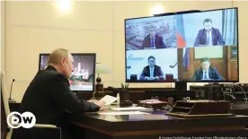  ?? ?? Ново-Огарево, 27 октября 2021 года: Владимир Путин ведет совещание по вопросам энергетики