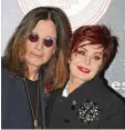  ?? Foto: Danny Lawson, dpa ?? Ozzy Osbourne und seine Frau Sharon sind seit 35 Jahren verheirate­t.