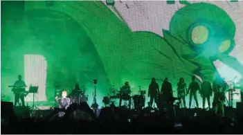  ?? AFP ?? La banda Gorillaz en una presentaci­ón en 2018.