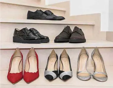  ?? Fotos: Caroline Martin ?? Begonnen hat Blanlac mit der Produktion veganer Stilettos, mittlerwei­le sind auch Schuhe mit flacheren Absätzen und Herrenschu­he dazugekomm­en.