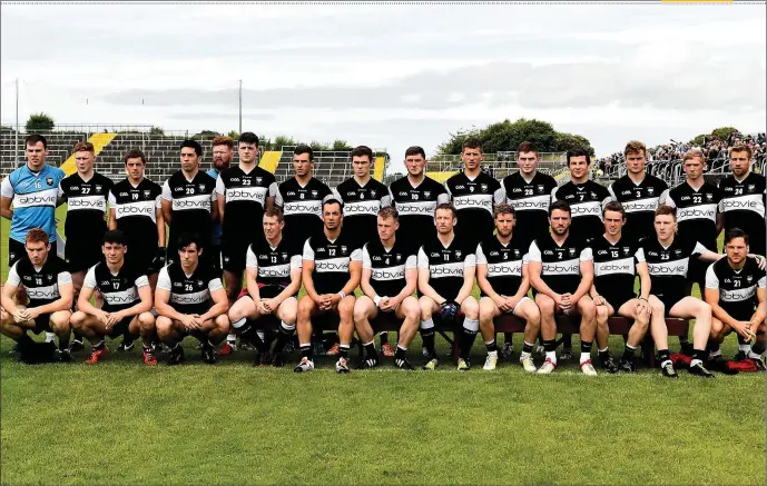  ??  ?? The Sligo team who faced Clare in Markievicz Park.