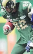  ?? TROY FLEECE ?? University of Regina Rams receiver Mitch Thompson caught a touchdown pass in Friday’s season opener.