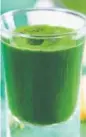  ??  ?? Wheatgrass helps built the immunity system
