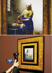  ?? — AP ?? The Louvre has inaugurate­d a major exhibit of old master Johannes Vermeer, presenting 12 of the Flemish painter’s oil canvasses.