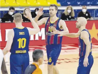  ?? VALENTI ENRICH ?? Pau Gasol vivió un día que nunca olvidará en su regreso oficial con la camiseta del Barça. Disfrutó de cada minuto, del calentamie­nto, del partido y las buenas sensacione­s que dejó, a pesar de la derrota
//