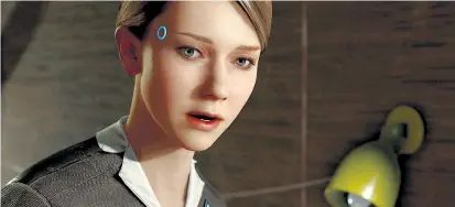  ??  ?? Kara ist einer der drei spielbaren Roboter aus „Detroit: Become Human“, die vor häuslicher Gewalt fliehen.