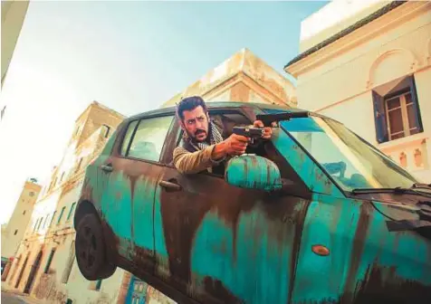  ??  ?? Bollywood actor Salman Khan in a scene from the movie Tiger Zinda Hai. Starz Play has found that 80 per cent of its subscriber­s who tune in for Bollywood fare are Arabs.