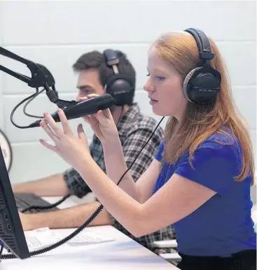  ?? SUBMITTED ?? Students in Loyalist College’s journalism joint degree – diploma program with Trent University gain hands-on experience in research, critical analysis, writing and reporting for a variety of media platforms.