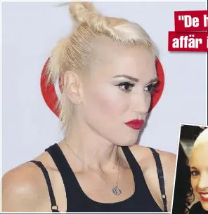  ??  ?? Superparet Gwen Stefani och Gavin Rossdale gick ut med sin skilsmässa i somras. Nu kommer nya uppgifter om de smutsiga omständigh­eterna kring uppbrottet.