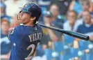  ?? YELICH BY BENNY SIEU/USA TODAY SPORTS ??