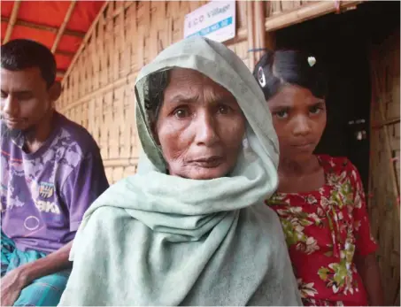  ?? Foto: Philipp Hedemann ?? Sahara Khatun im Flüchtling­slager Kutupalang in Bangladesc­h. Dort herrschen katastroph­ale Bedingunge­n.