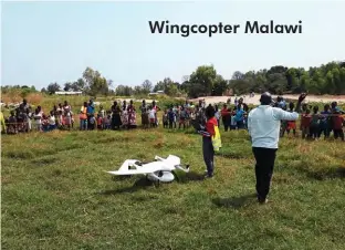 ??  ?? Wingcopter Malawi