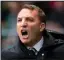  ??  ?? Brendan Rodgers was disappoint­ed
