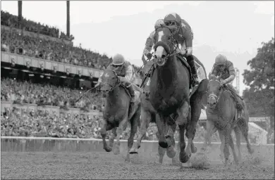  ?? BARBARA D. LIVINGSTON ?? Triple Crown winner Justify is undefeated in six starts, including four Grade 1 victories.