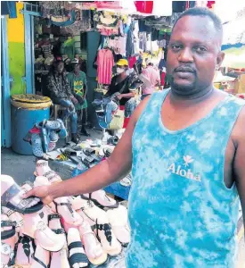  ?? SHANEL LEMMIE ?? Shoe vendor Coach is against any possibilit­y of a return to lockdowns.